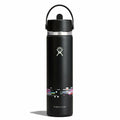Glitch Collection - 24 oz Bottle with Flex Straw Cap - Glitch Black