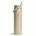 24 oz Wide Mouth with Flex Straw Cap - Oat